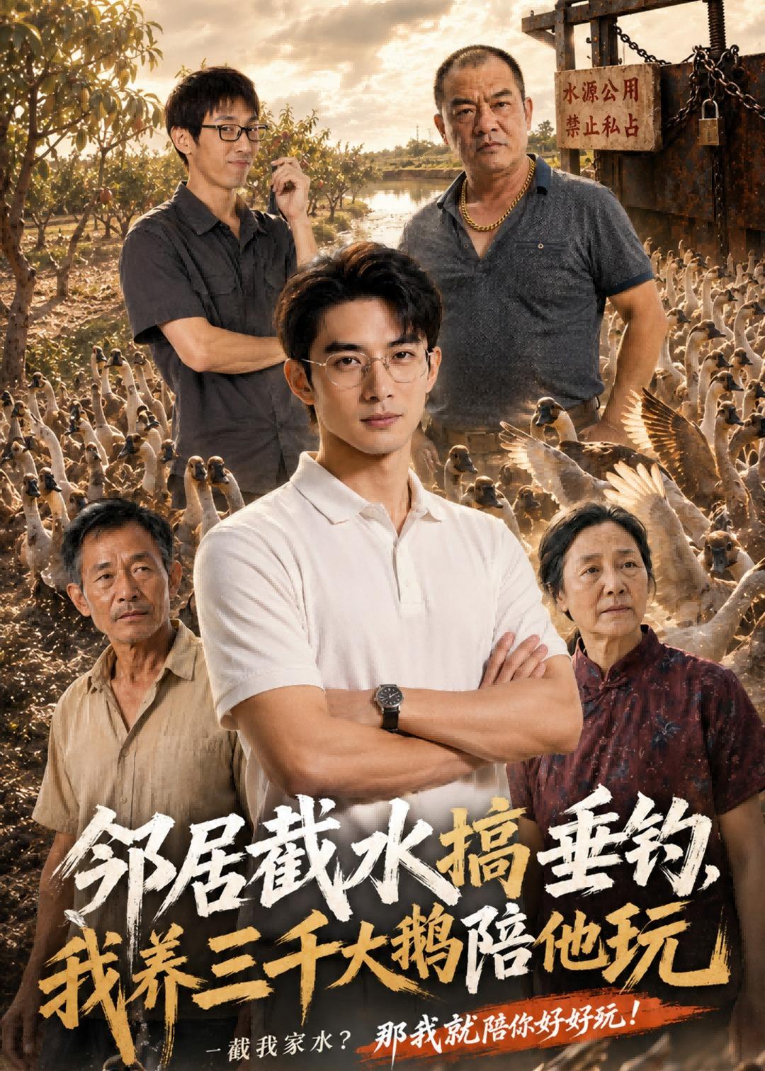 邻居截水搞垂钓,我养三千大鹅陪他玩