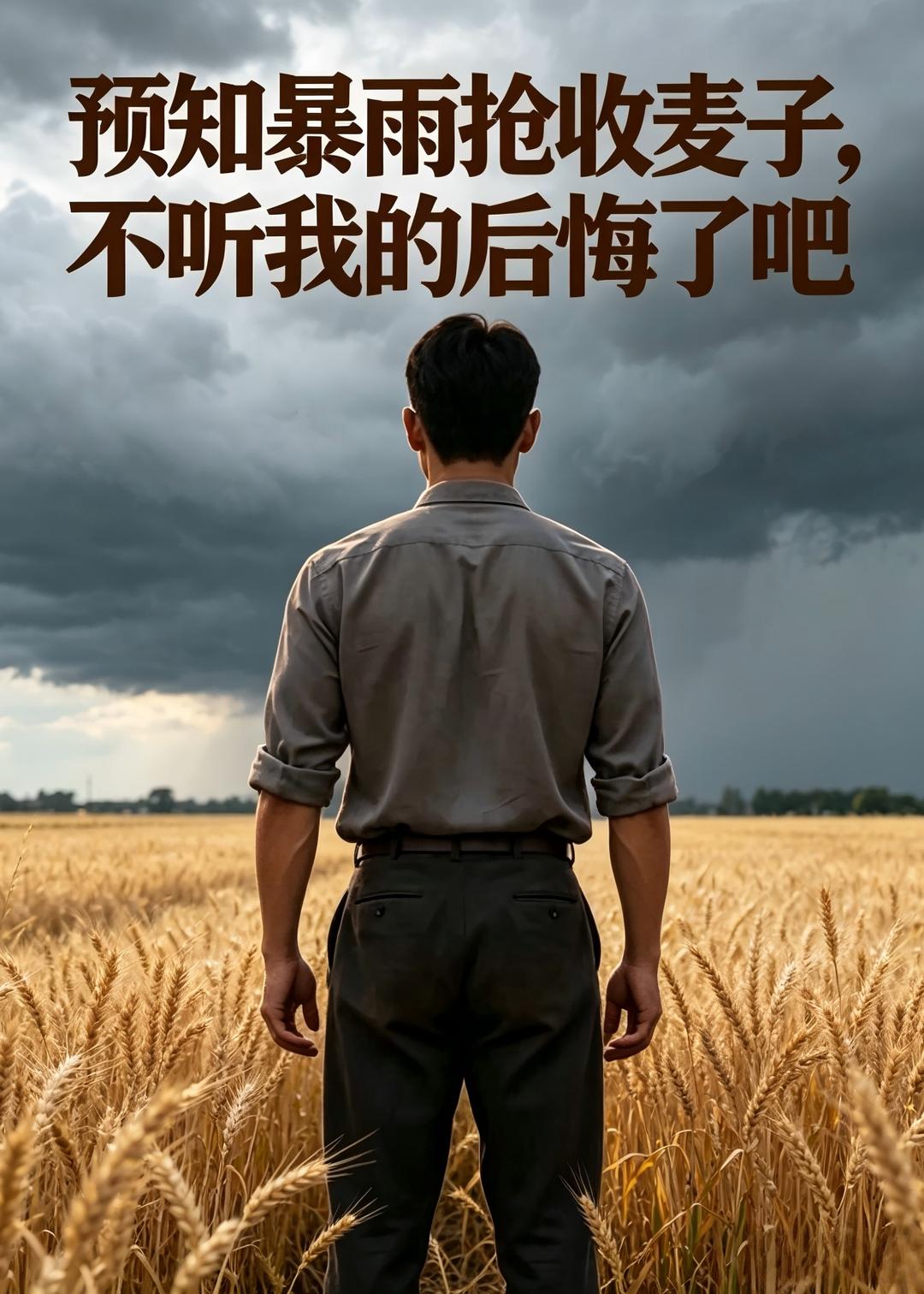 预知暴雨抢收麦子，不听我的后悔了吧