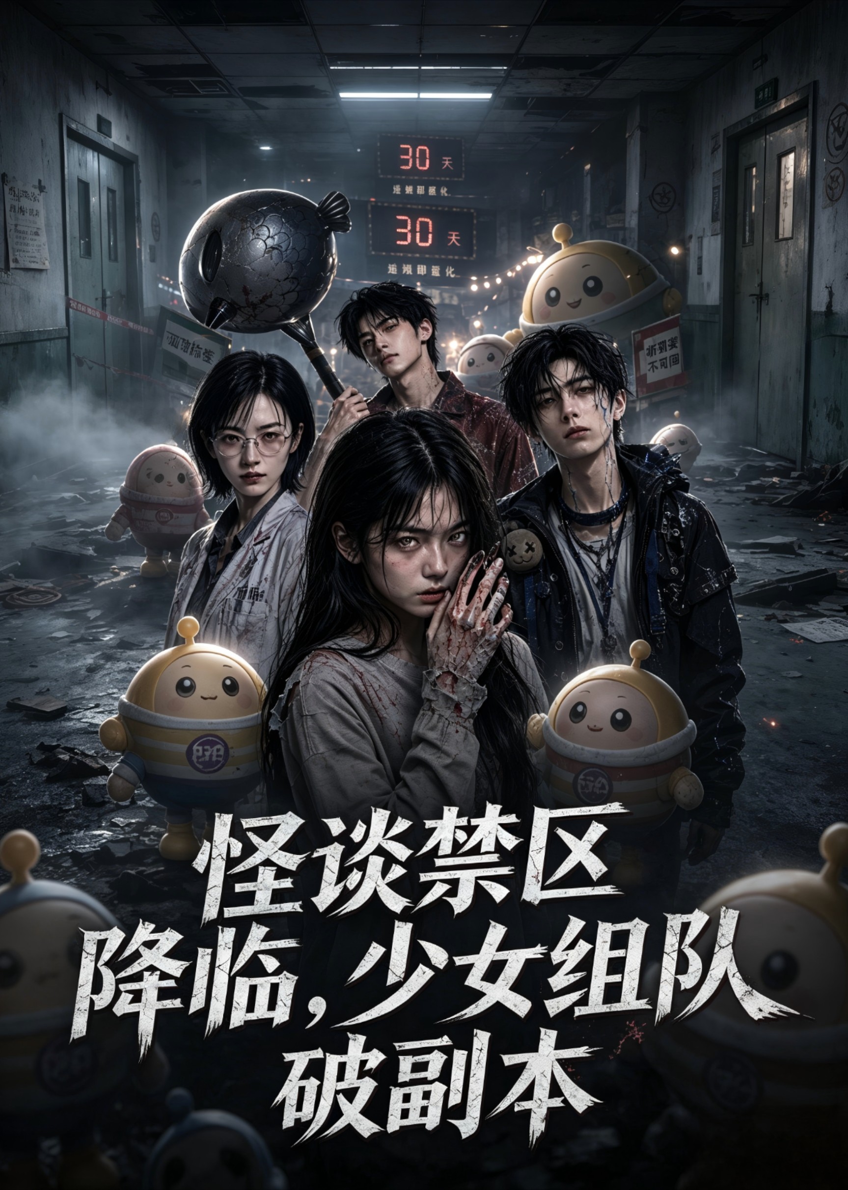 怪谈禁区降临，少女组队破解副本高清播放