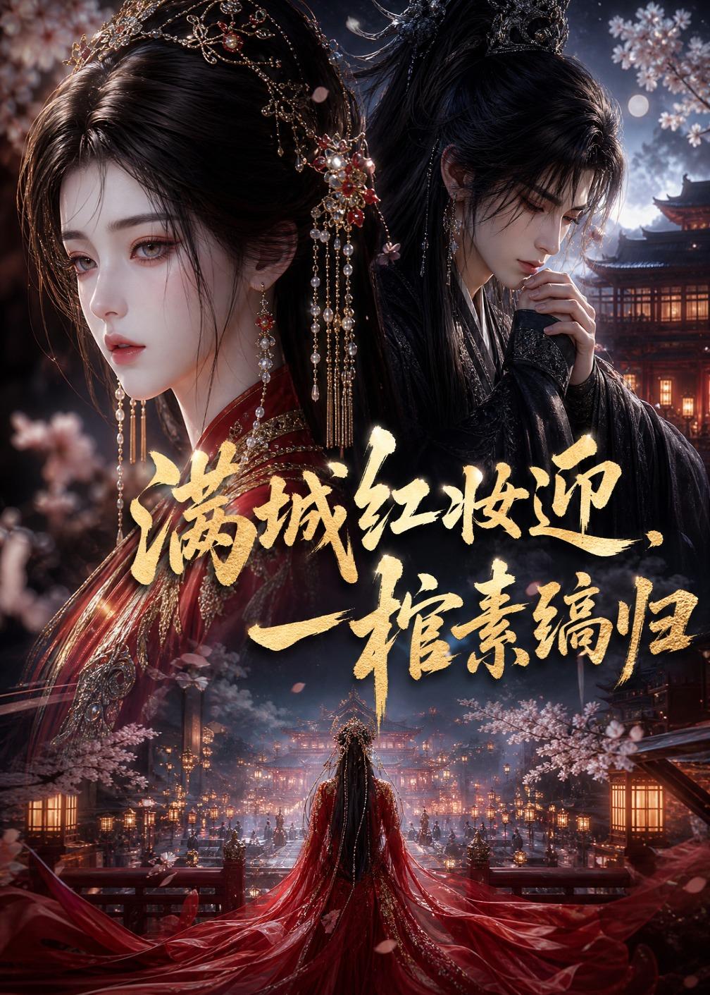 满城红妆迎,一棺素缟归
