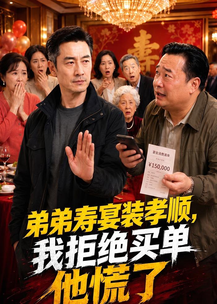 弟弟寿宴装孝顺，我拒绝买单他慌了