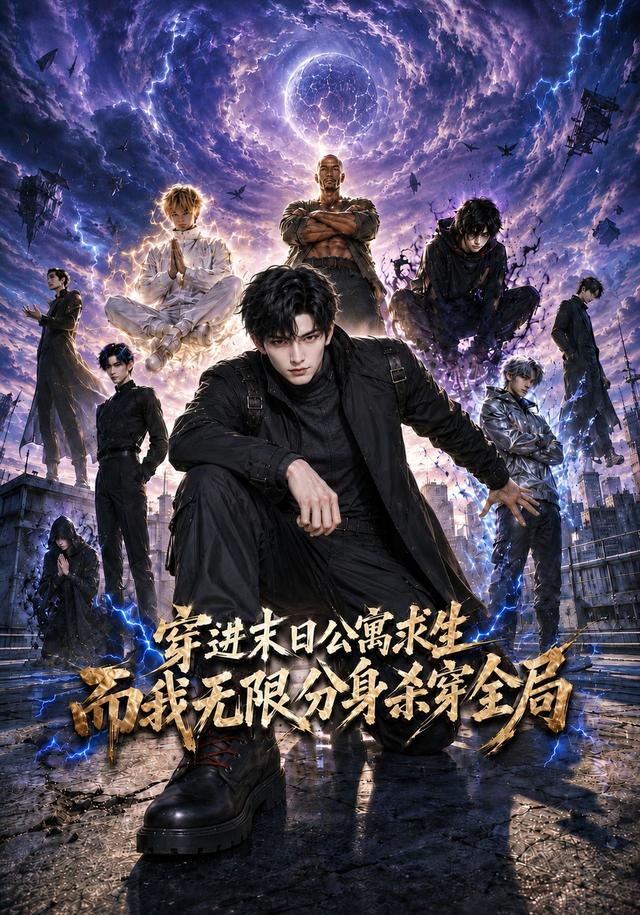 穿进末日公寓求生，而我无限分身杀穿全局海报