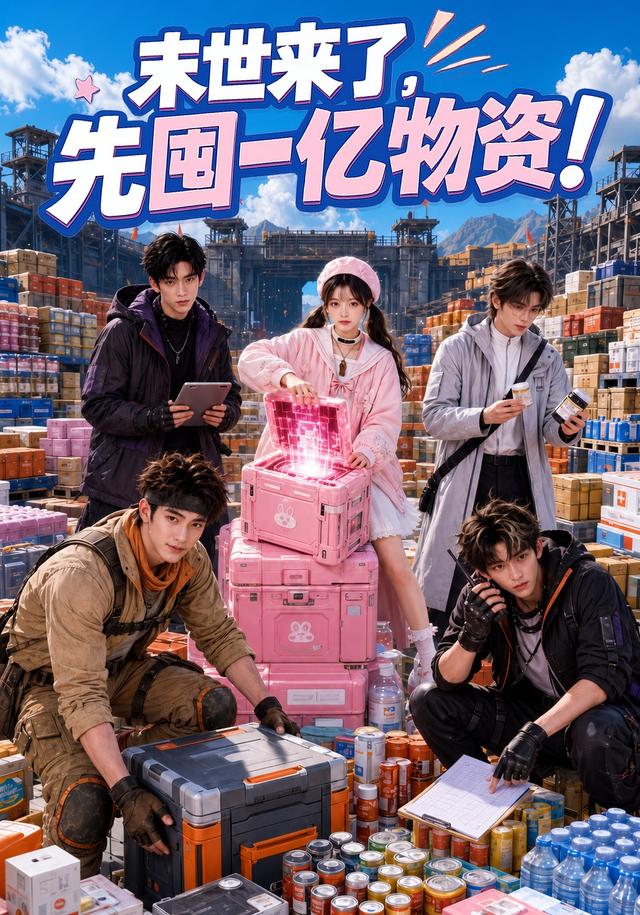 末世来了，先囤一亿物资海报