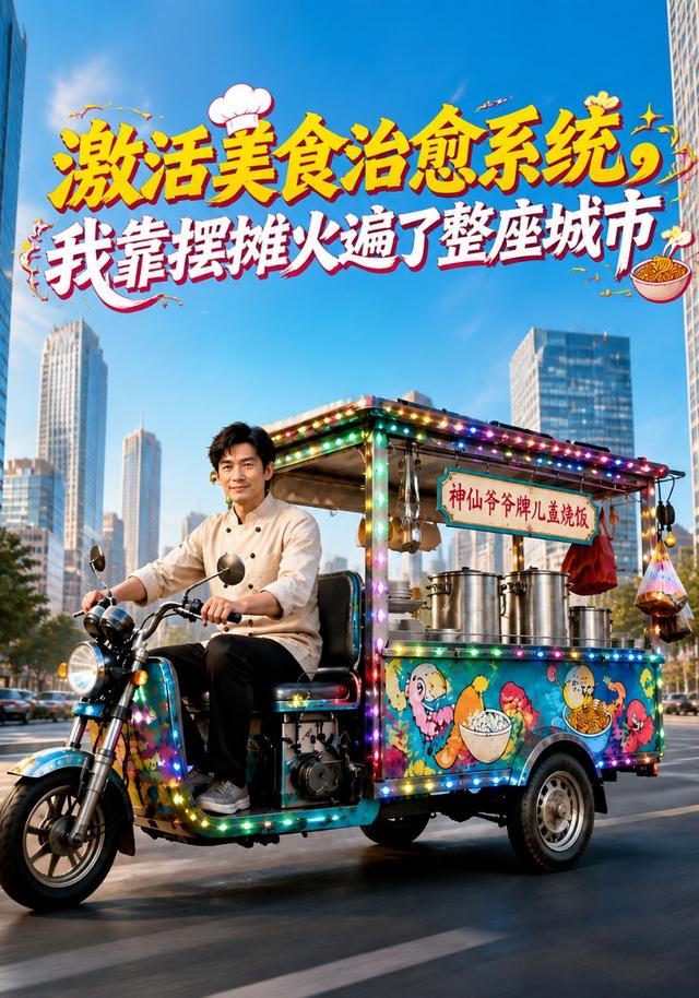 激活美食治愈系统，我靠摆摊火遍了整座城市封面图